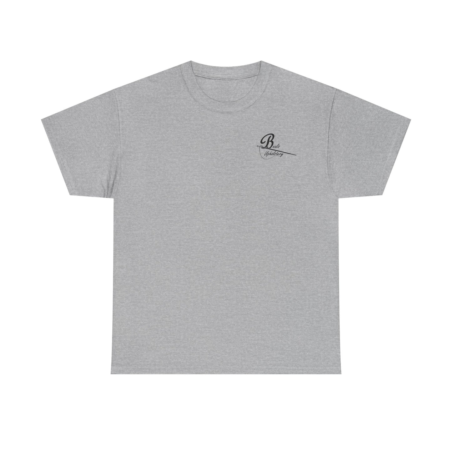 "Beals On Wheels" Unisex Heavy Cotton Tee (Black Front Logo)