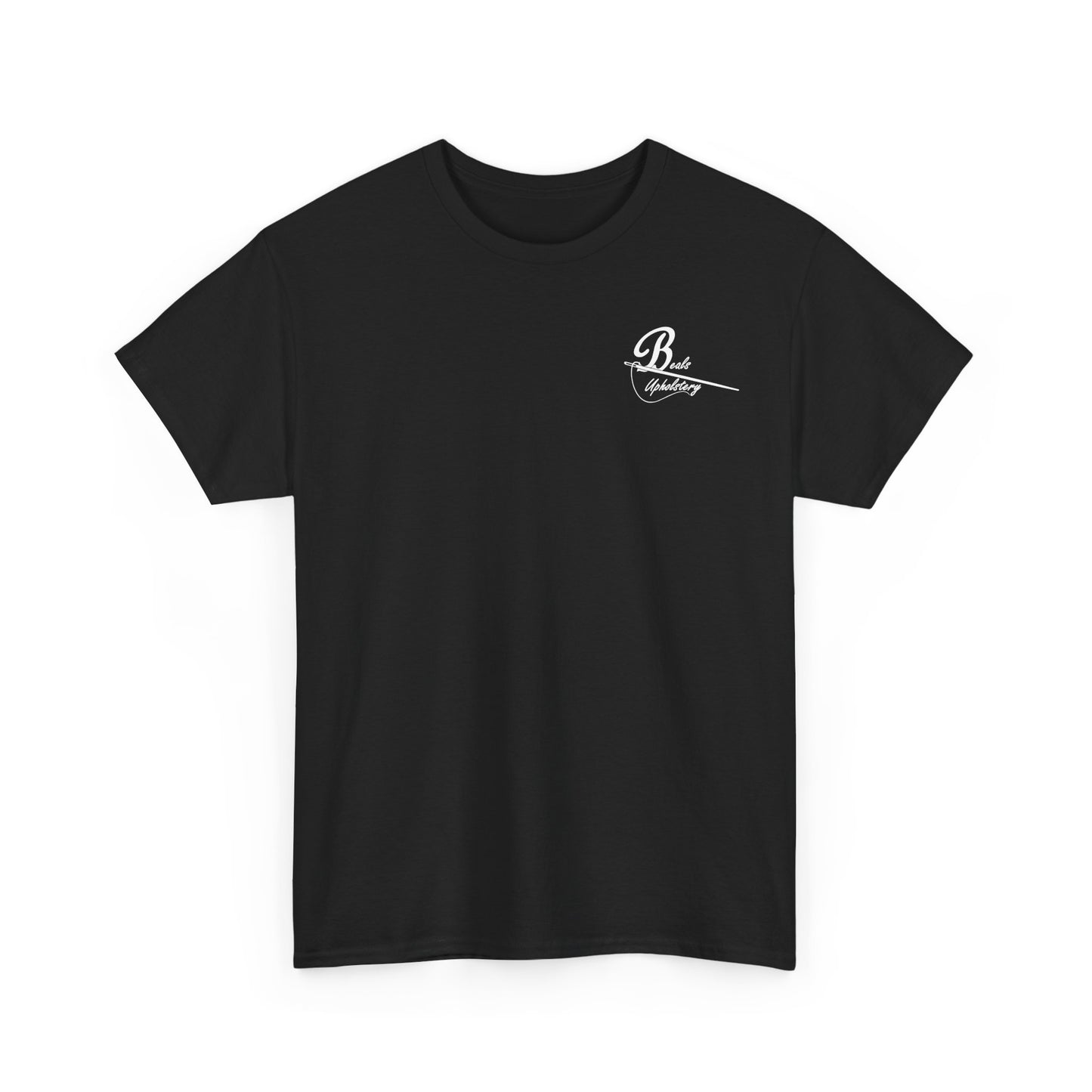 "Beals on wheels" Unisex Heavy Cotton Tee (White front logo)
