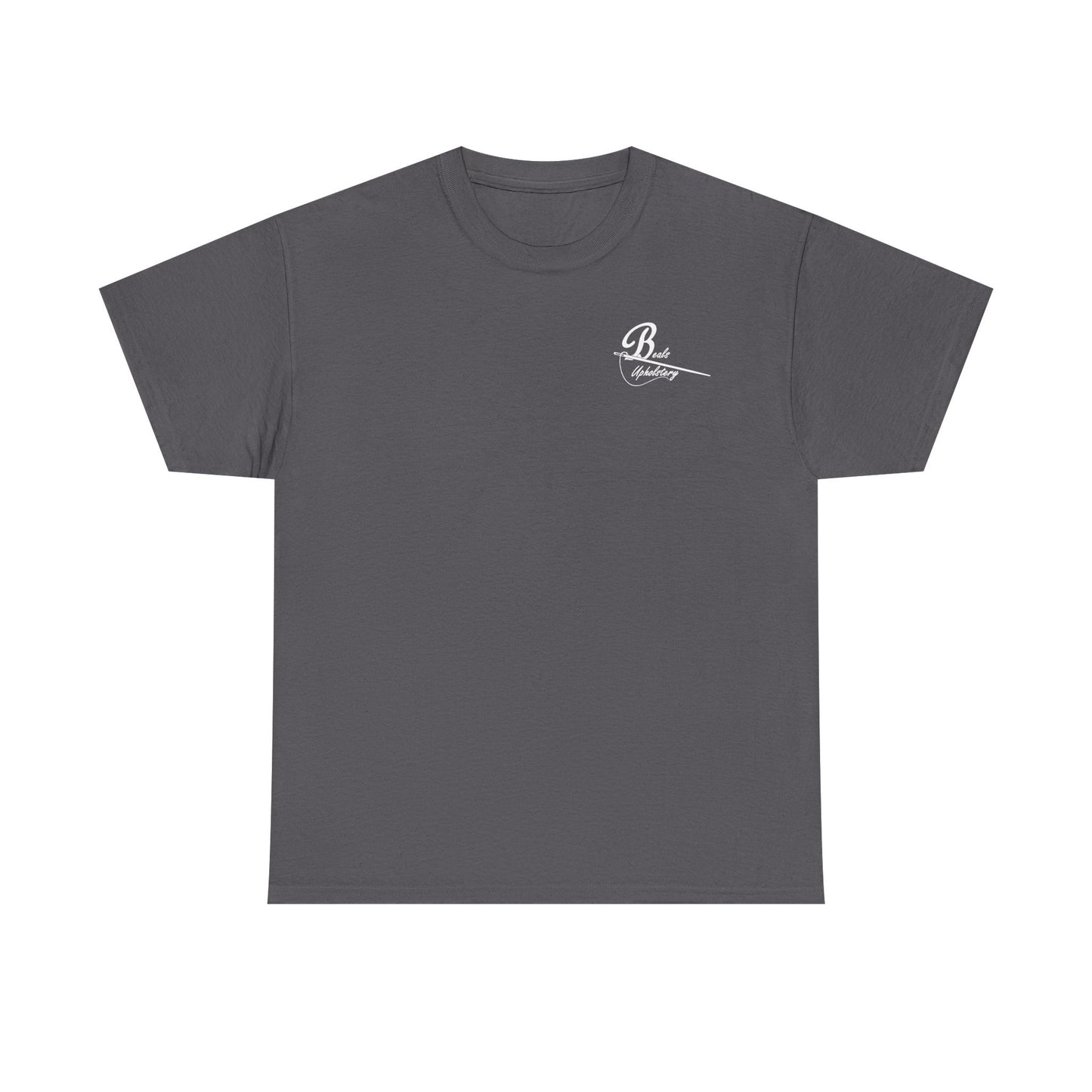 "Beals on wheels" Unisex Heavy Cotton Tee (White front logo)