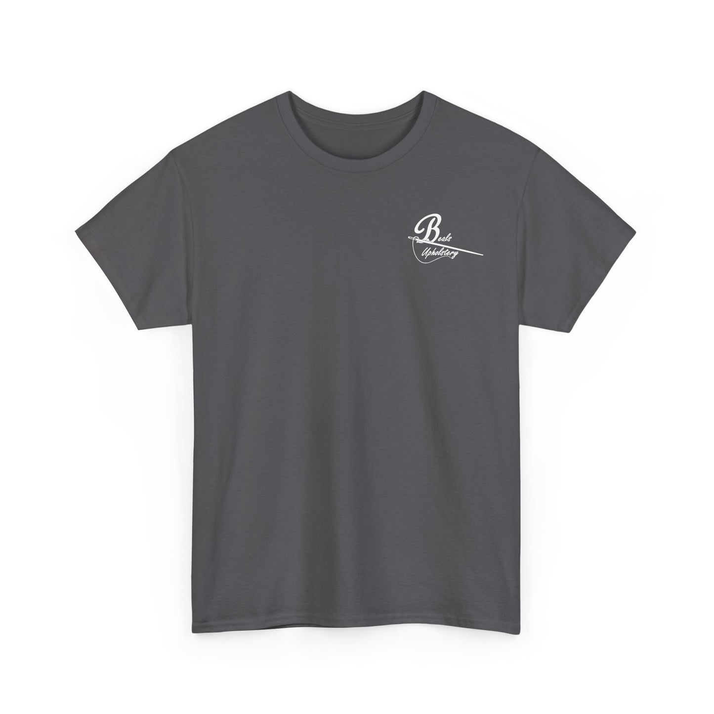 "Beals on wheels" Unisex Heavy Cotton Tee (White front logo)