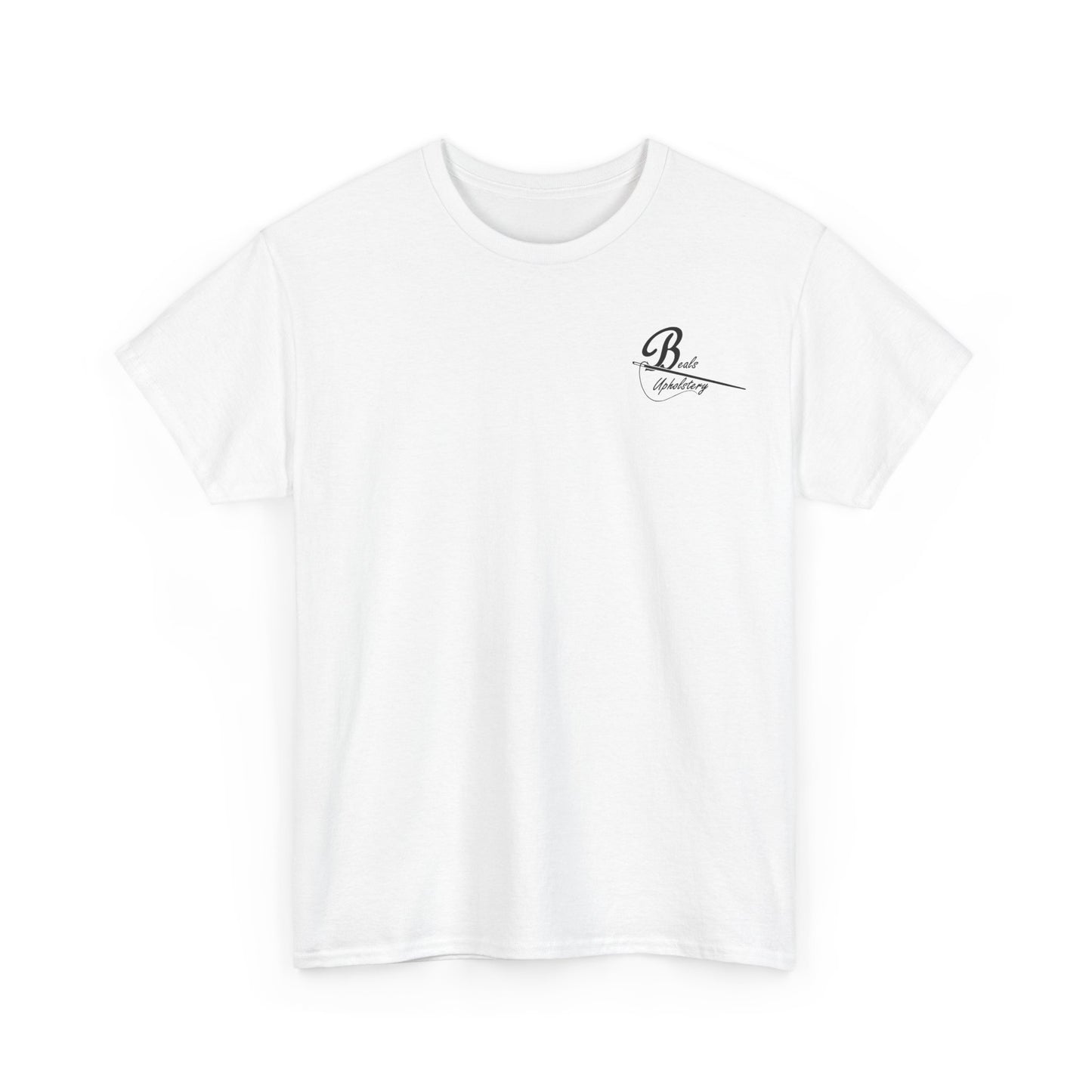 "Beals On Wheels" Unisex Heavy Cotton Tee (Black Front Logo)