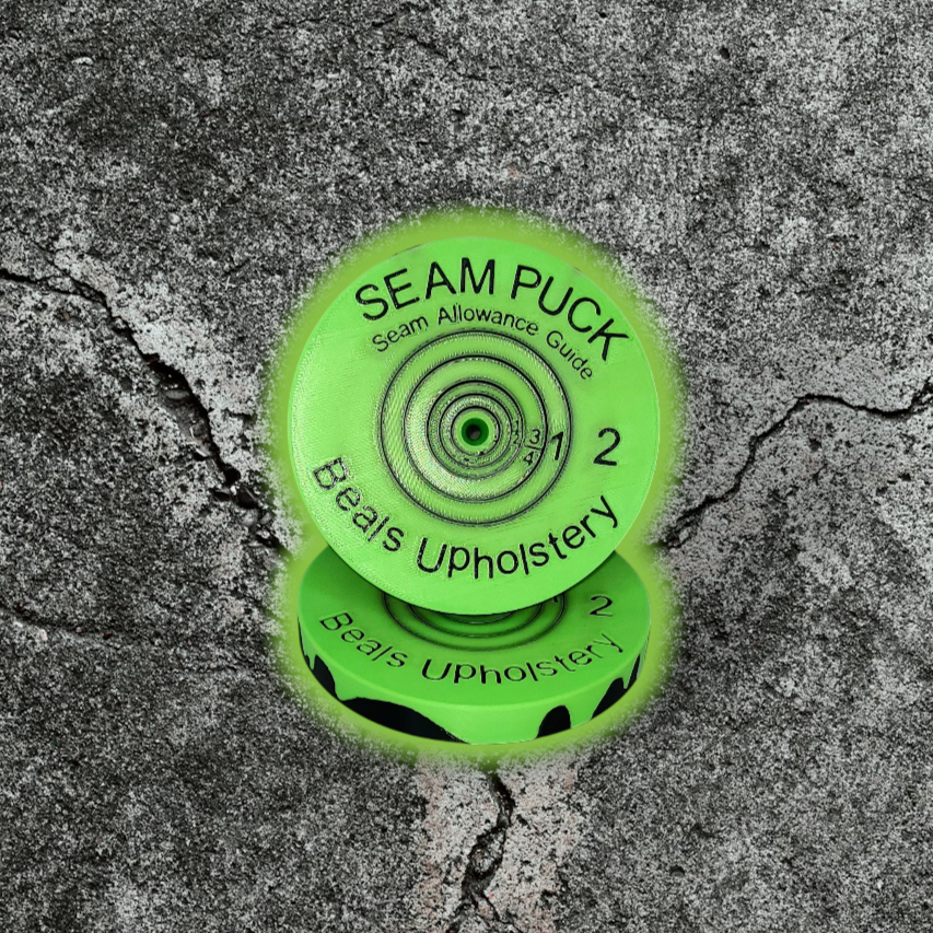 Biohazard Seam Puck (Black w/ Green Slime)