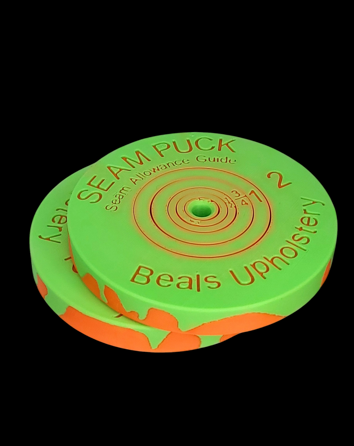 90's Slime Time Throwback Seam Puck (Orange w/ Green Slime)