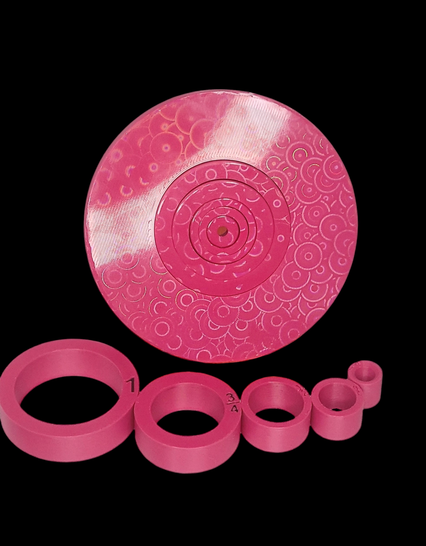 Punk Pink Seam Puck (w/Black Lettering)