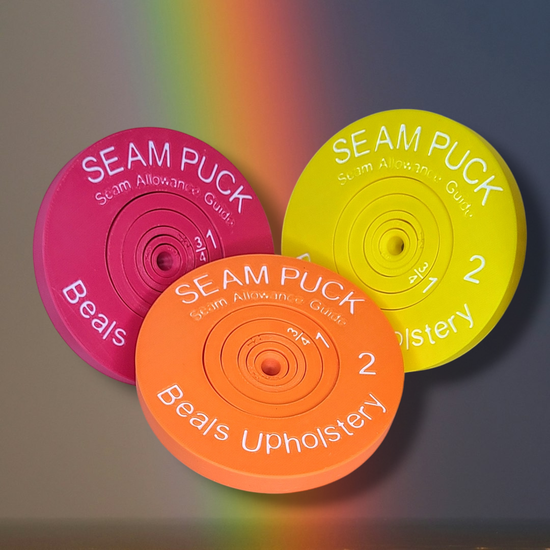 Sunrise Yellow Seam Puck (w/White Lettering)