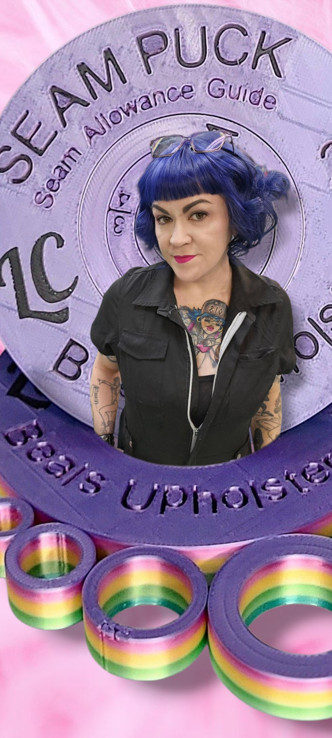 LullCo Neon Rainbow Collab Seam Puck (Rainbow Silk w/Black Lettering)