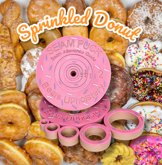 Sprinkled Donuts Seam Puck