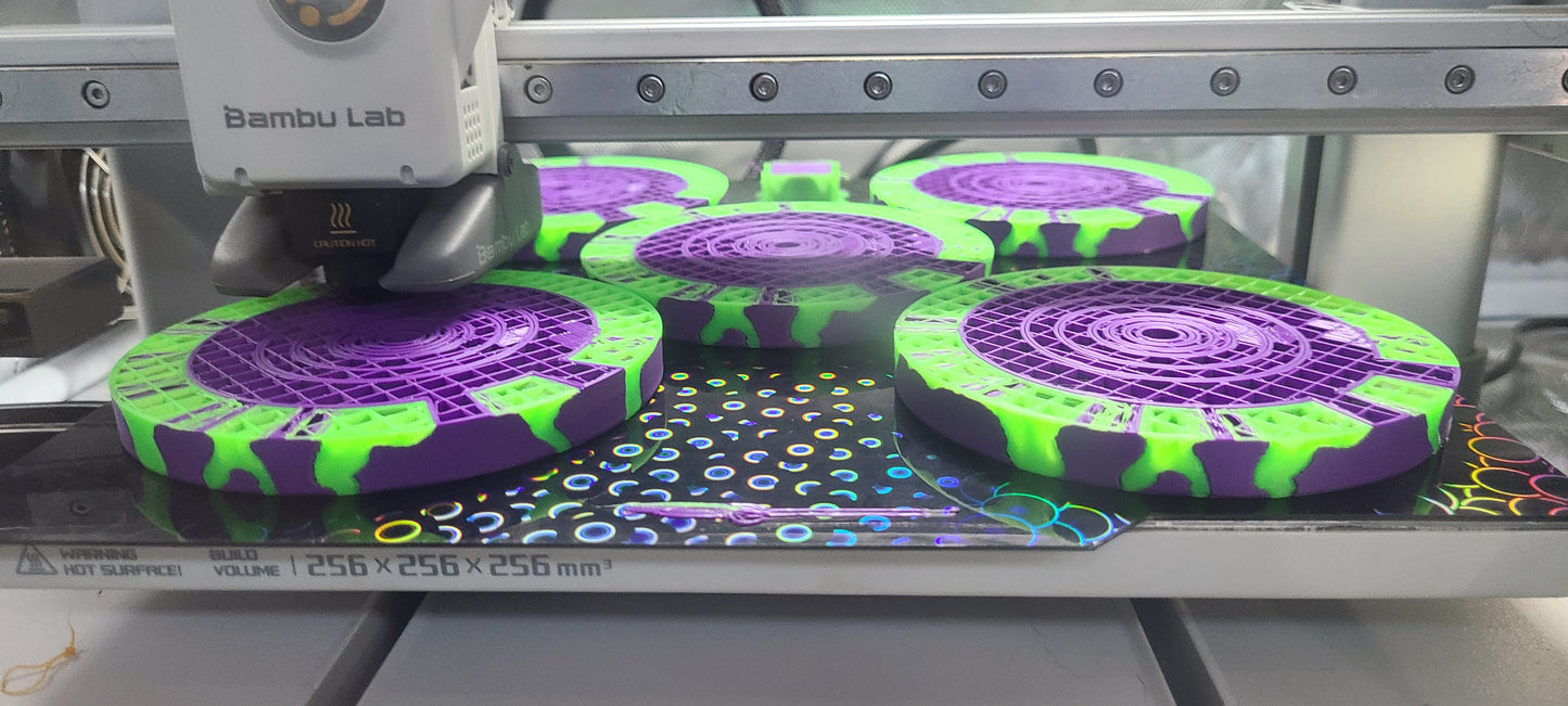 The Monster Mash Spooky Glow Seam Puck! (Purple w/ Glow in the Dark Green)