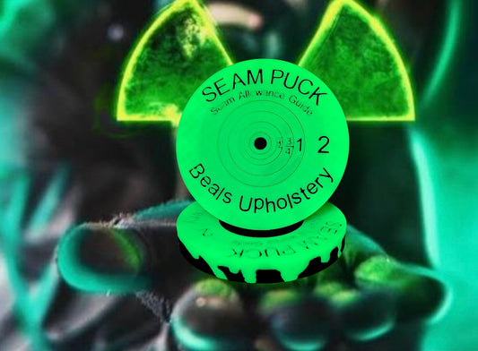 The Radioactive Glow in the Dark Seam Puck! (Black w/ Glow in the Dark Green)